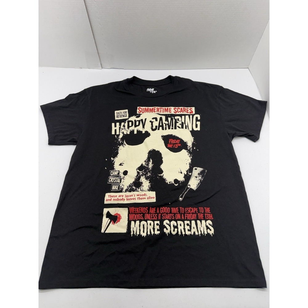 Friday the 13th Summertime Scares T-Shirt – Happy Camping Camp Crystal Lake